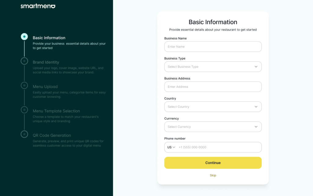SmartmenuAI fourth step