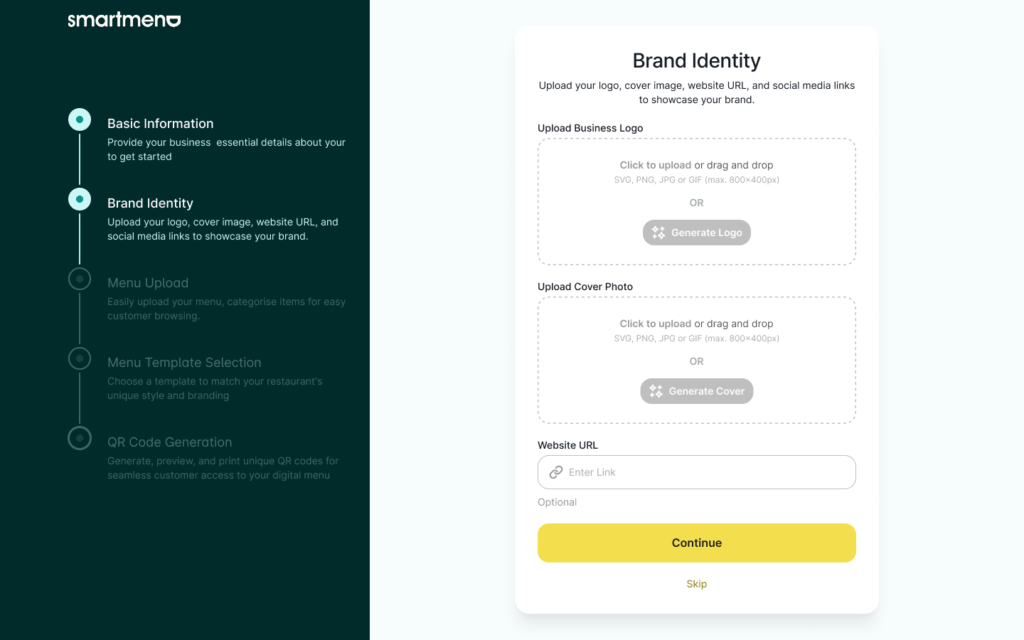 SmartmenuAI fifth step