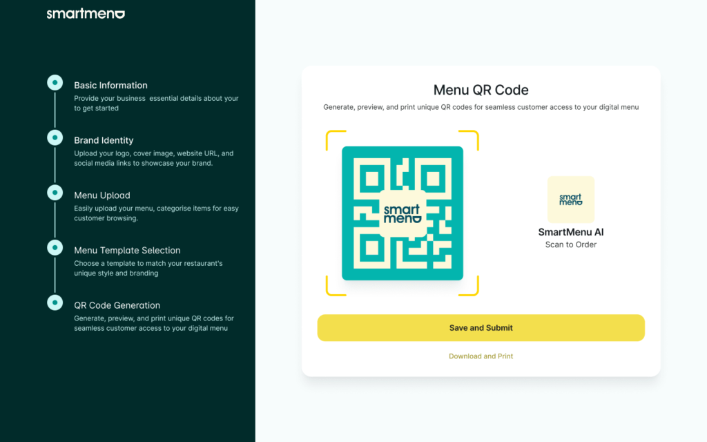 SmartmenuAI eighth step